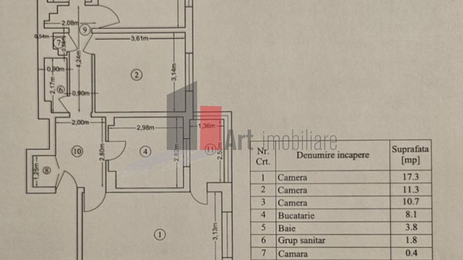 APARTAMENT 3 CAMERE STEFAN CEL MARE - DINAMO - Poză 7