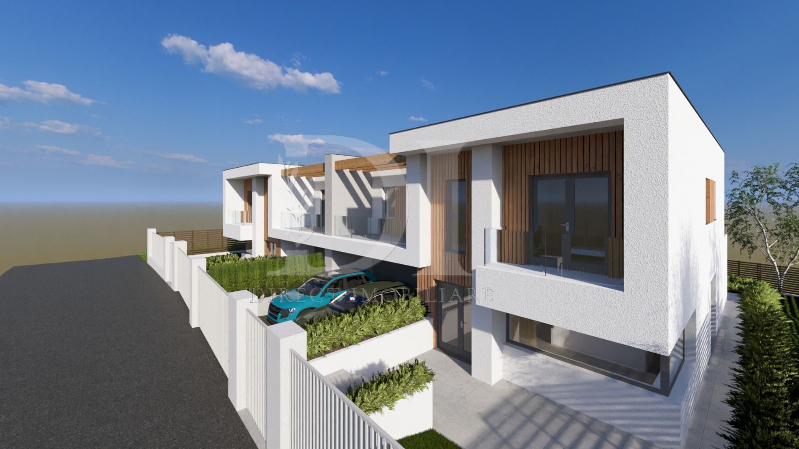 Teren cu autorizatie de constructie duplex in Feleacu / Cluj - Poză 2