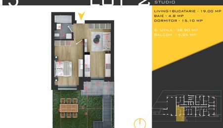 2 camere cu gradina Titan Pallady  Metrou Nicolae Teclu