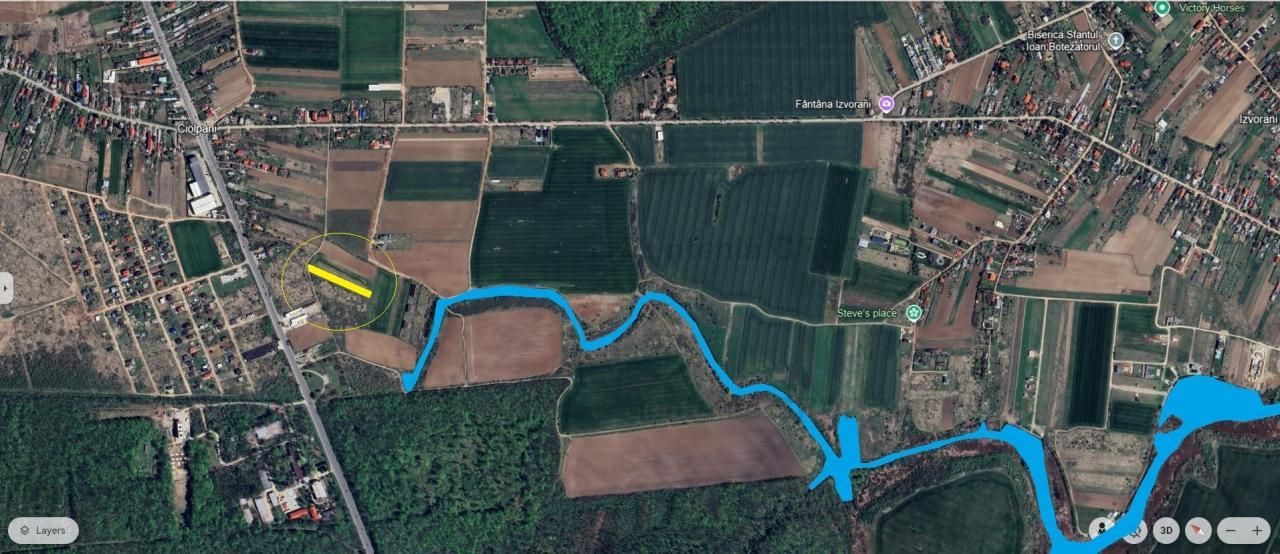 CIOLPANI - 3000 mp. teren cu potential exceptional in Tarla 57 - Poză 1
