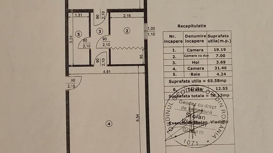 De vanzare Apartament cu terasa in vile-boutique, Mitropolie, Unirii - Poză 17