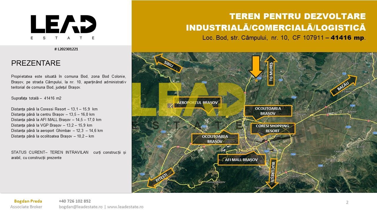 OPORTUNITATE INVESTIȚIE ZONA INDUSTRIALĂ/DEZVOLTARE PARC INDUSTRIAL - Poză 4