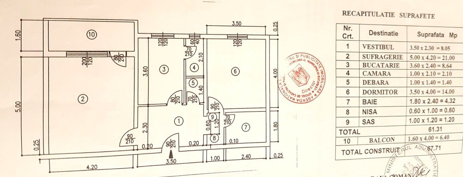 Vanzare Apartament 2 Camere 2 Minute Mall Vitan 68 Mp - Poză 6