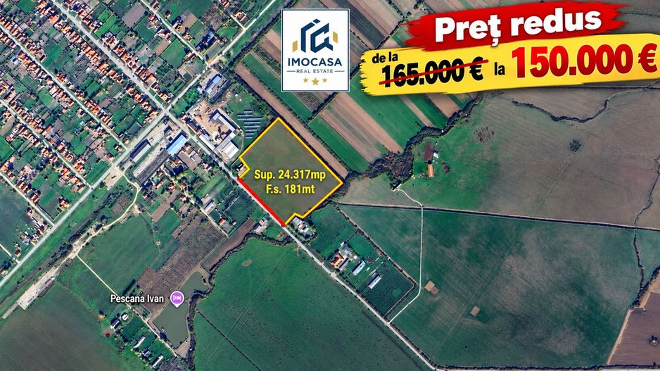 De vanzare Teren intravilan 46.336 mp Cermei Arad, FS DJ793 utilități - Poză 1