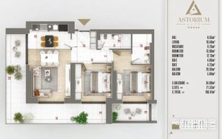 AP. 3CAM DECOMANDAT -BLOC IN CURS DE FINALIZARE / ASTORIUM LIFE! - Poză 2