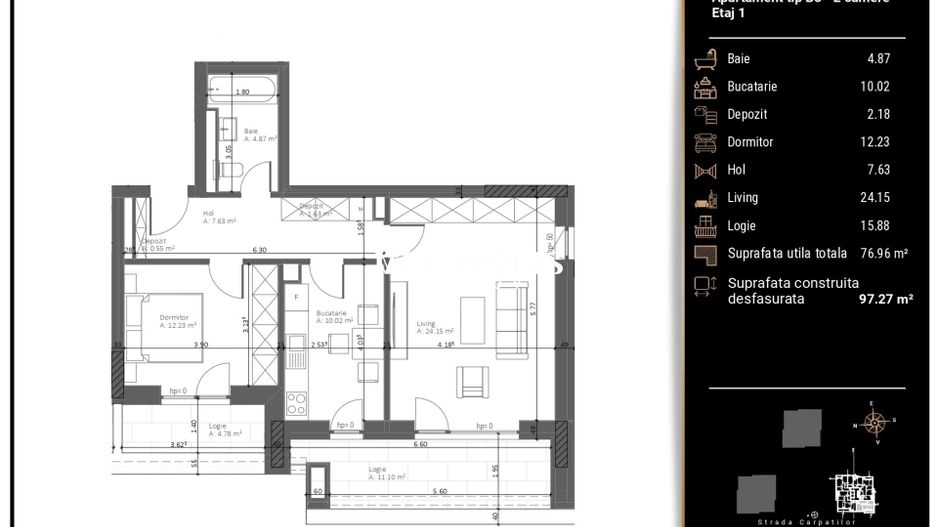 Apartment Premium | Zona Răcădău | 77 MP - Poză 6