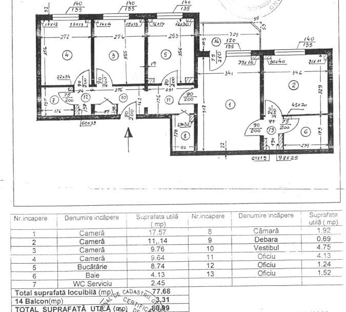 APARTAMENT 4 CAMERE CRANGASI | METROU | BLOC 1980 - Poză 1