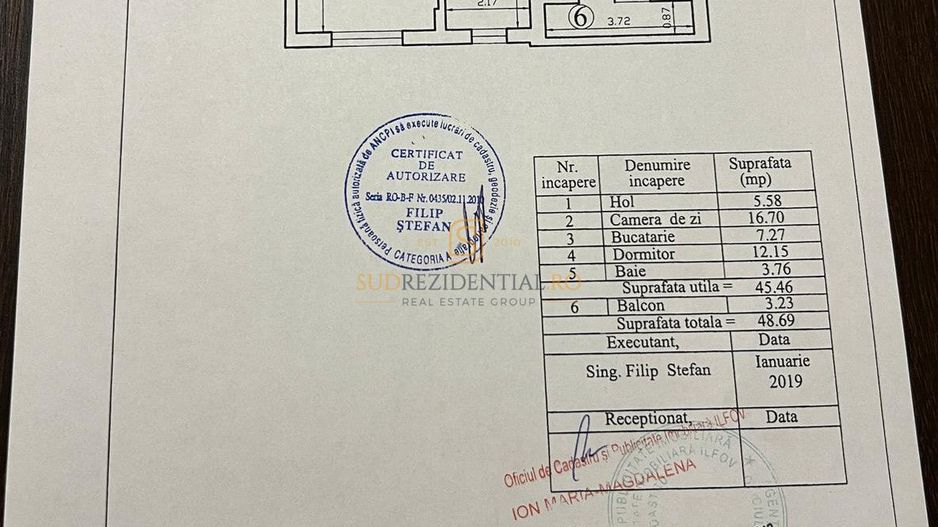 Apartament cu 2 camere decomandat de vânzare – Popești, Drumul Fermei - Schiță 11