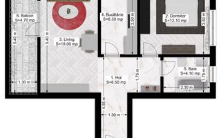 Vânzare ap 2 camere + loc parcare subteran bloc 2025 etaj 1 - Poză 12