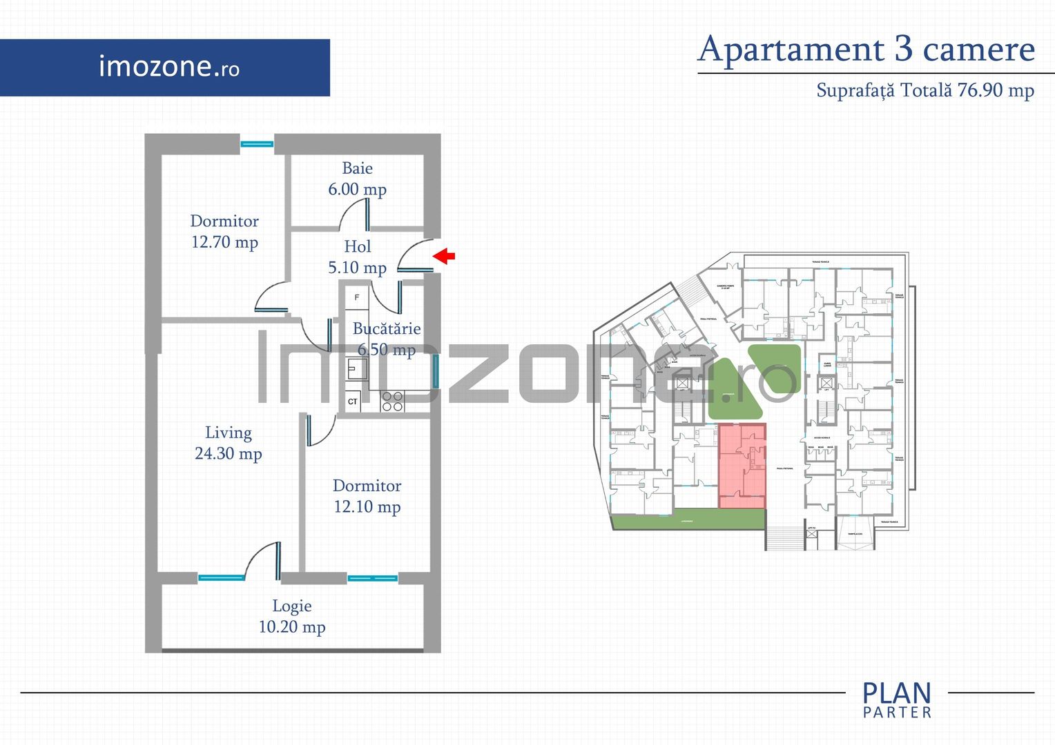 Apartament 2 Camere | 56 mp | Bloc Nou | Metrou Pacii / Preciziei | Militari - Poză 9