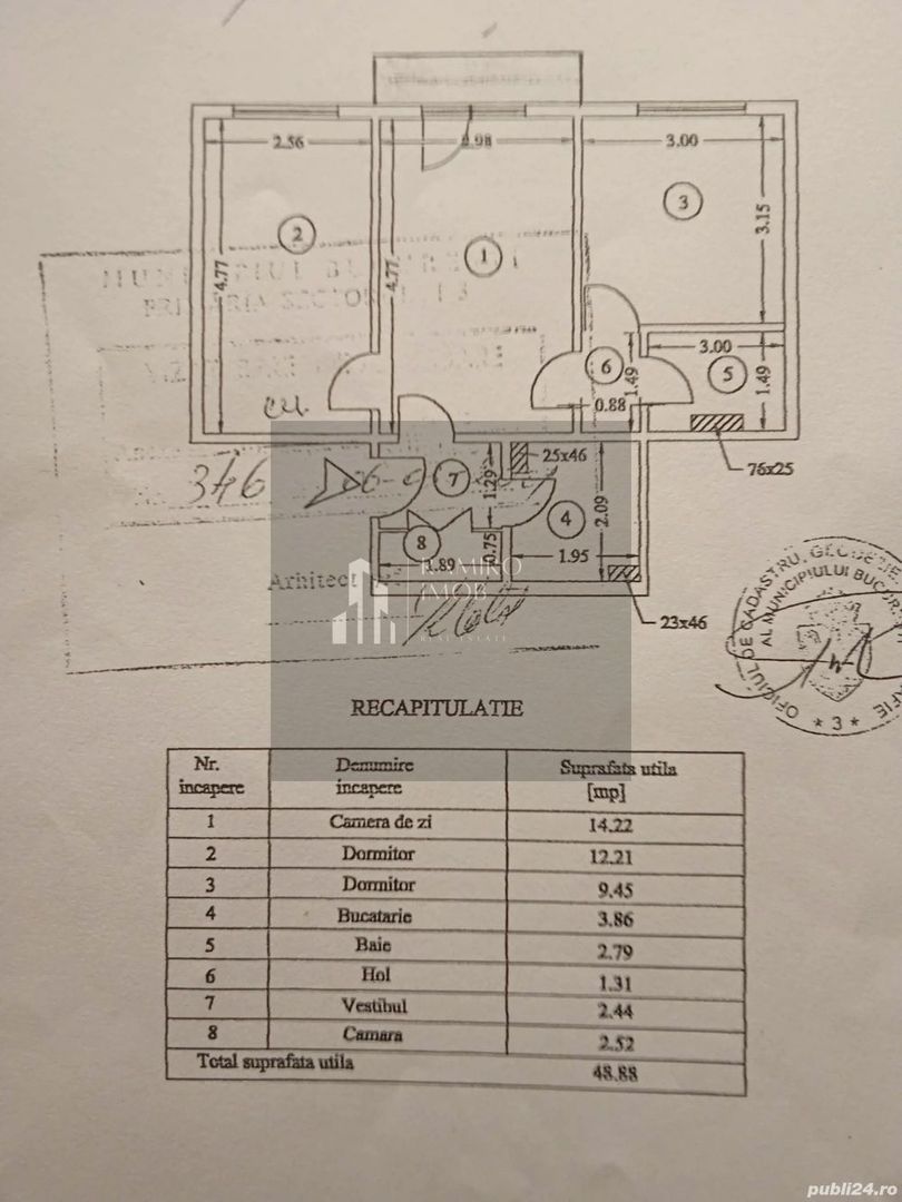 Apartament 3 camere – 50 mp – lângă Parcul IOR și metrou – Parter - Poză 4