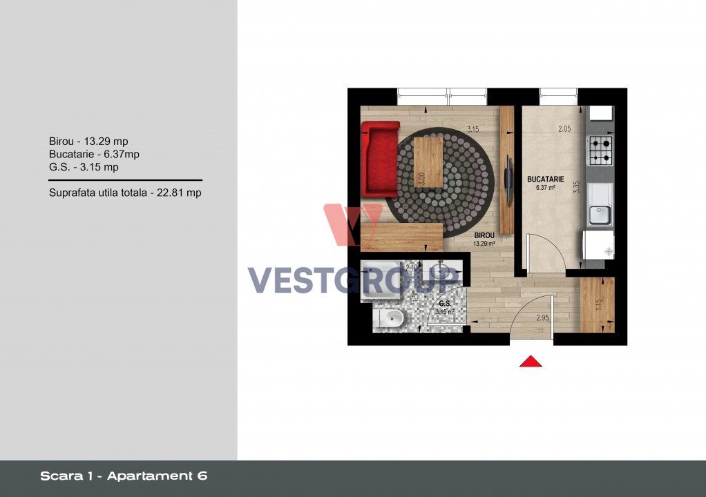 Apartamente 2 camere Weiner 12 Residence Militari Direct Dezvoltator - Poză 13