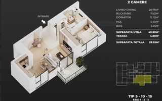 AME Residence  Apartamente Noi cu 2 si 3 camincalzire in pardoseala - Poză 8