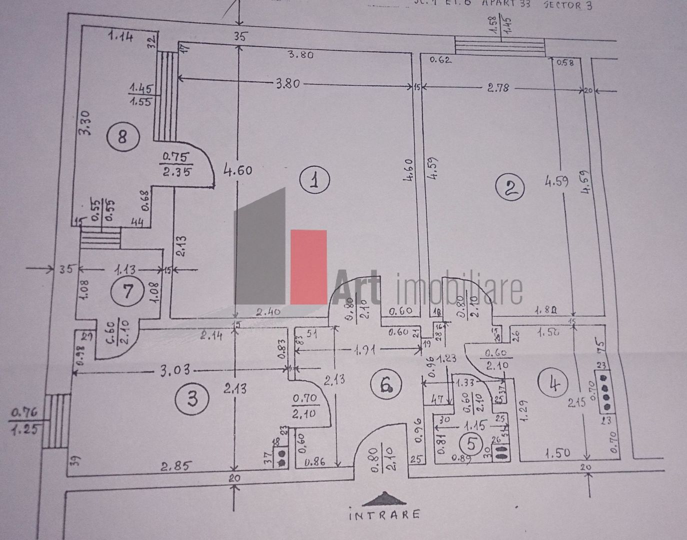 Apartament 2 camere Dristor decomandat, exclusivitate! - Schiță 3