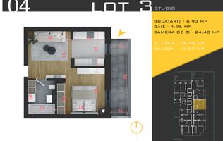 Apartament 2 camere tip Studio Theodor Pallady Sector 3