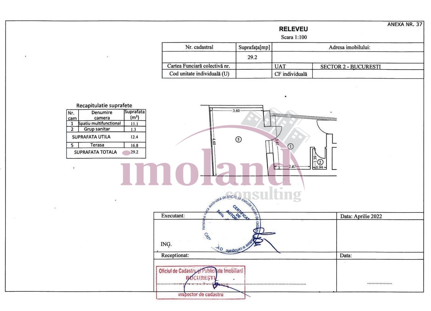 Inchiriere - spatiu birou / atelier / salon - Eminescu-Polona - Schiță 5