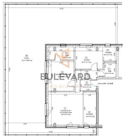 Penthouse/78 mp/terasa 160 mp/zona Terra! - Poză 3