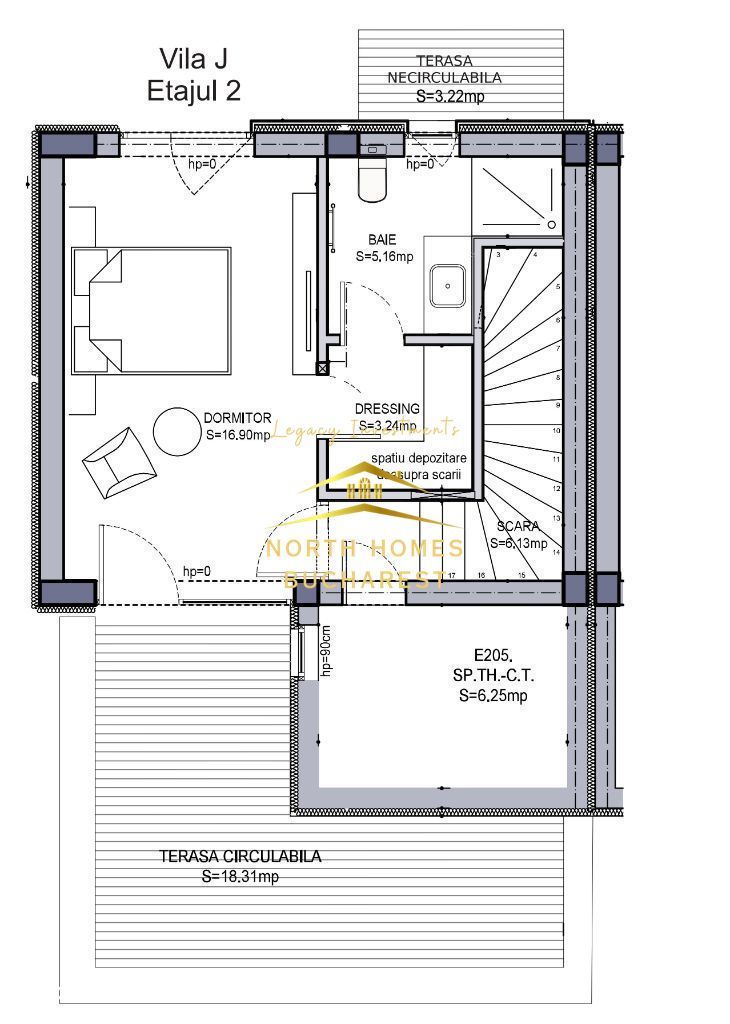 Vila in complex nou, 4 camere, 3 bai, 3 terase, 2 locuri parcare - Poză 20