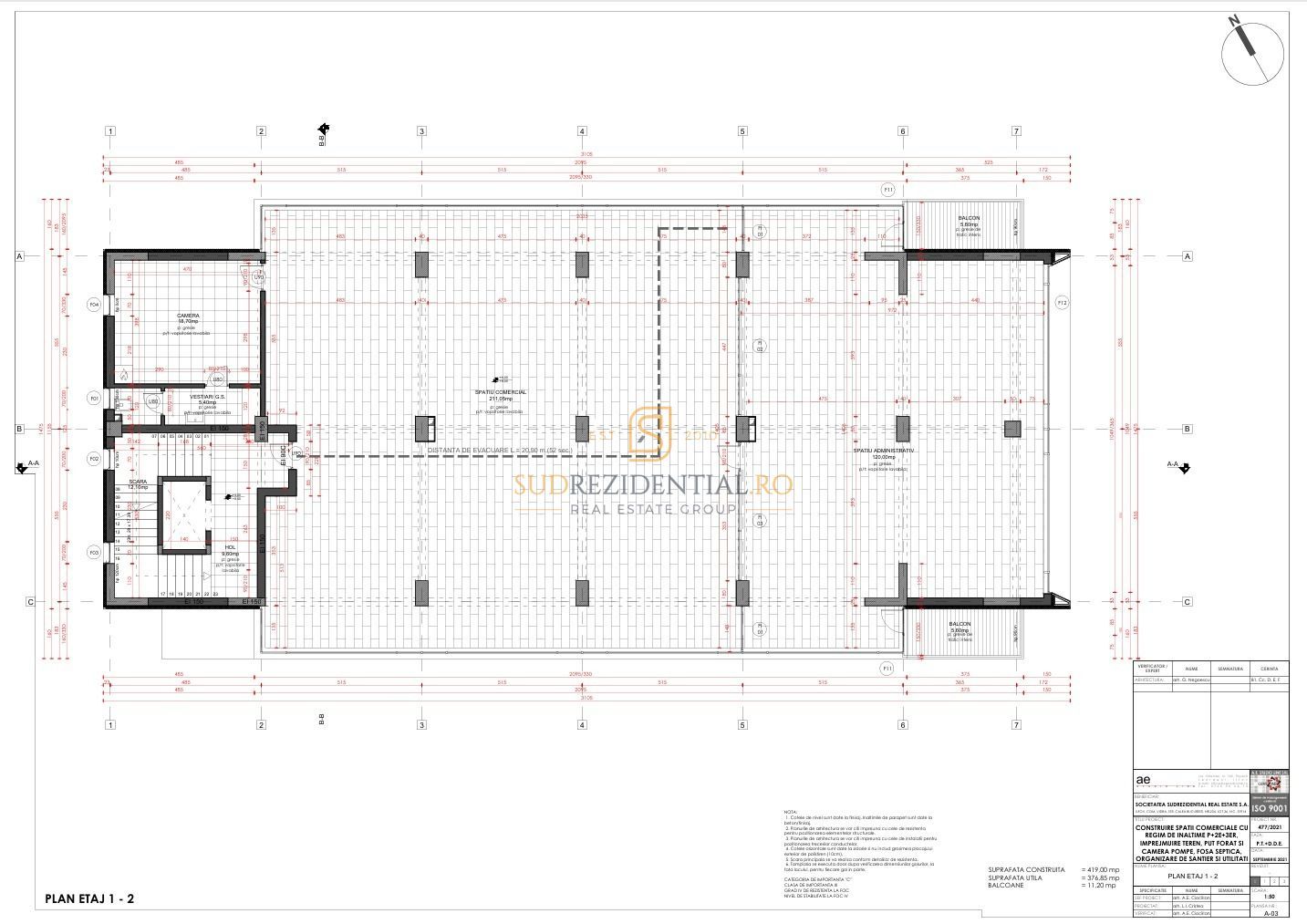 Spatiu comercial si birouri, vad excelent, inchiriere, Calea Bucuresti - Schiță 12