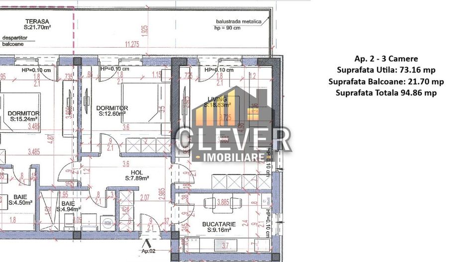 Theodor Pallady Sector 3 Apartament 3 camere Metrou N. Teclu - Poză 5