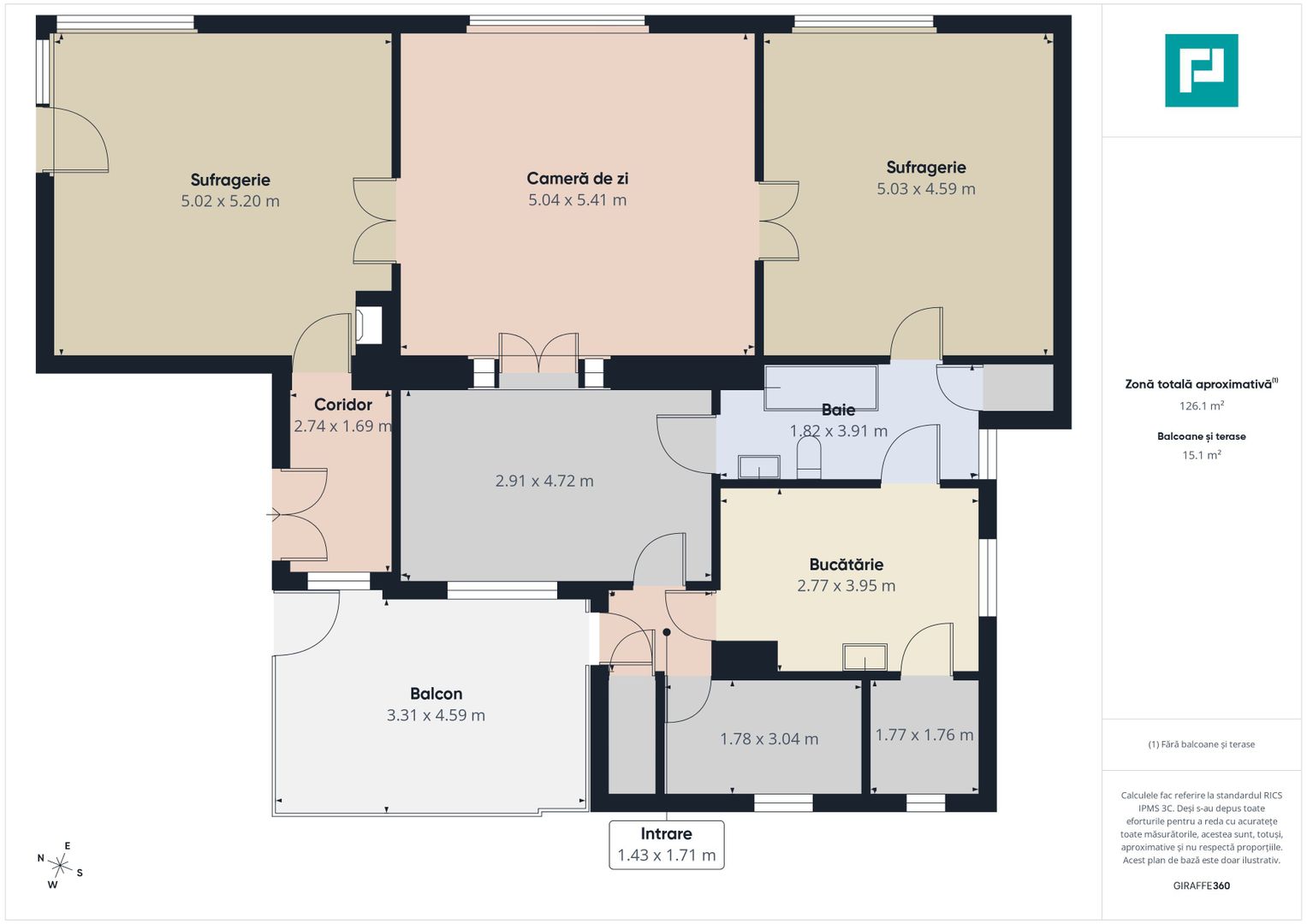 Apartament 3 camere  – Central Arad - Poză 8