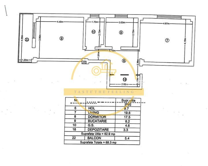 Apartament cu 2 camere/ 65mp/ zona Tatarasi - Poză 9