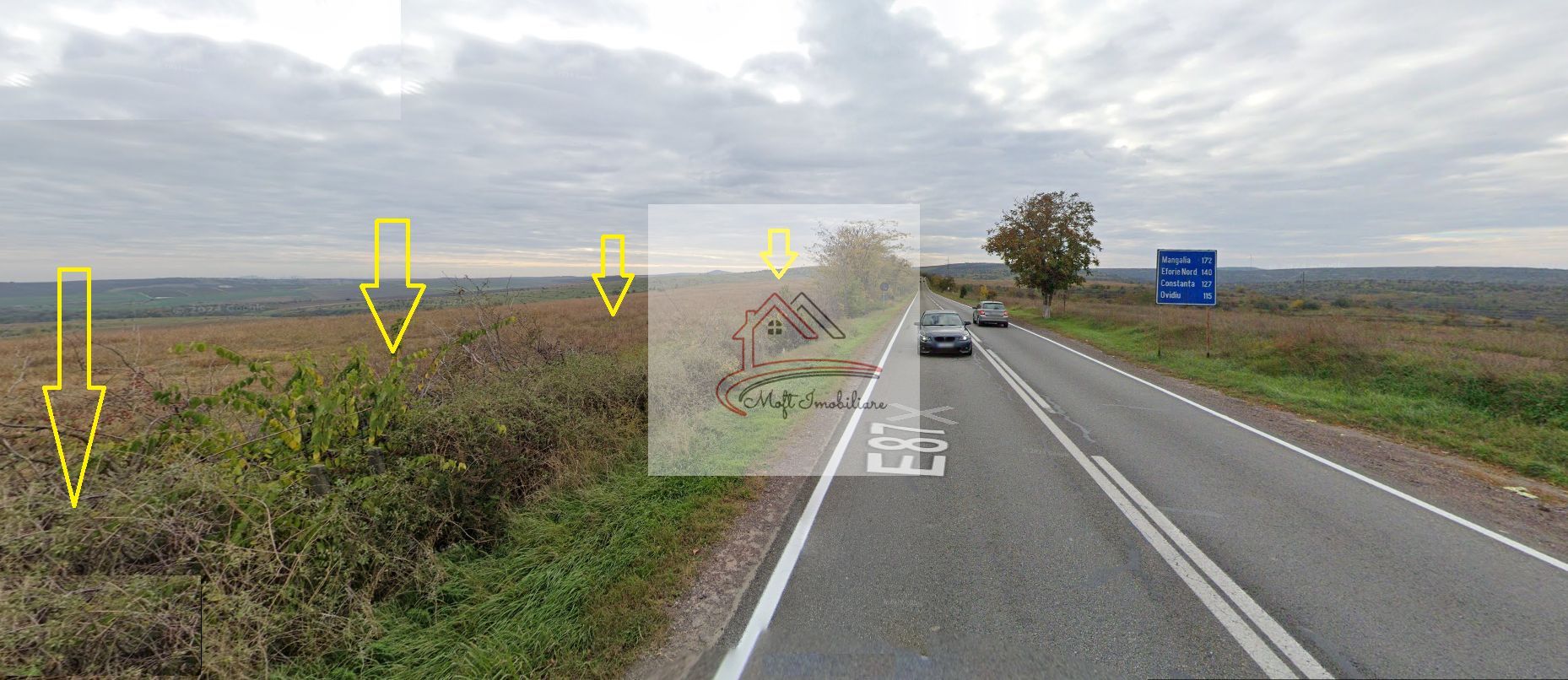 TEREN EXTRAVILAN LA INTRARE IN TULCEA ! 50 euro/mp - Poză 2