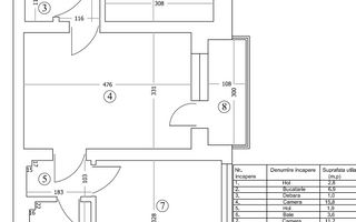 2 camere - etaj 1 - 47mp - Calea Bucuresti - Institut - Poză 7