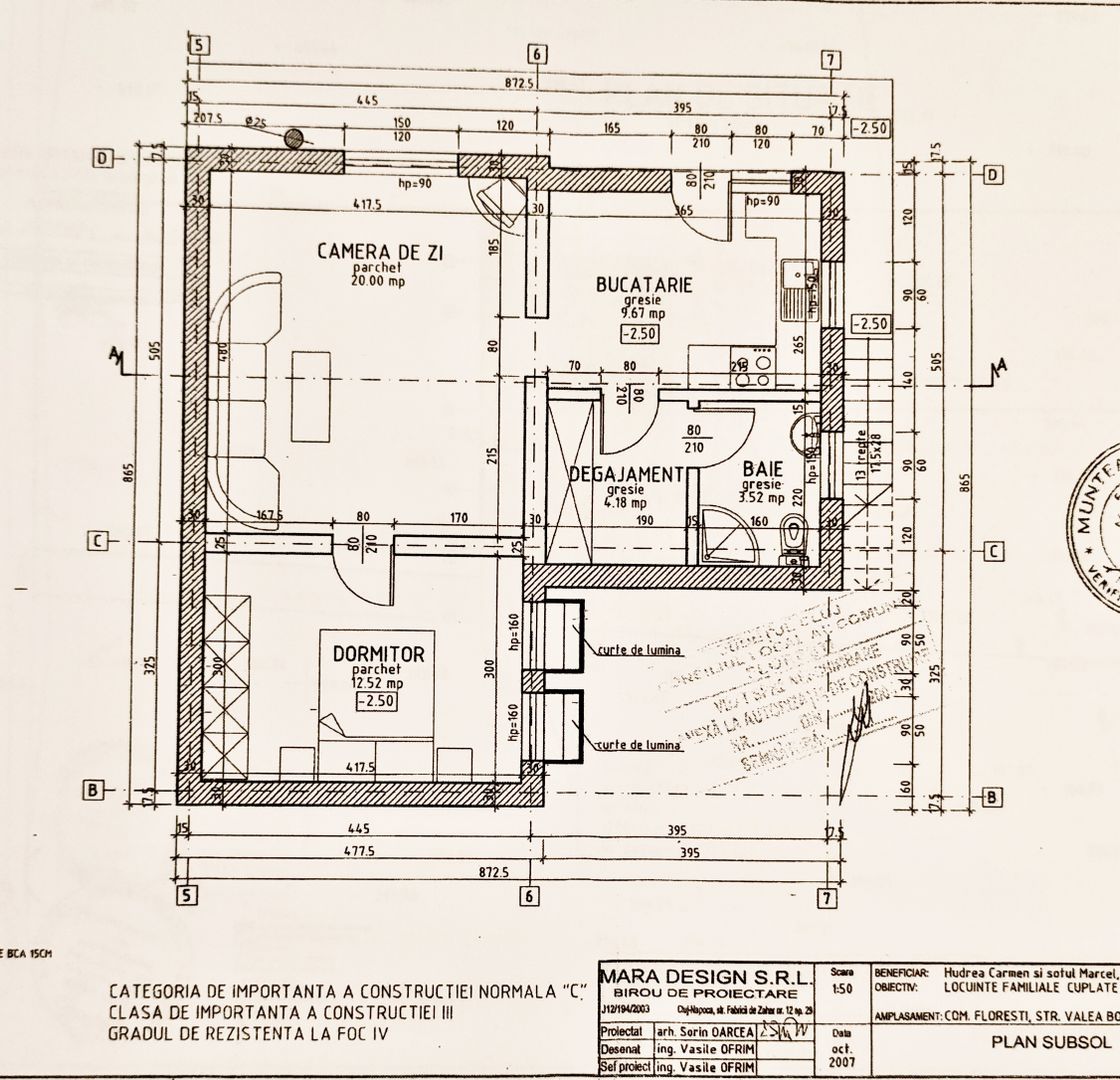 Casă cuplată/ Duplex, D+P+E, 640 teren, Str.Tautiului, Florești - Poză 5