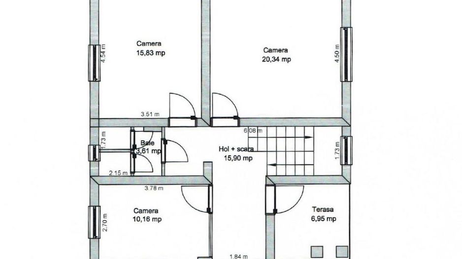 Cladire birouri COMPLET AMENAJATA,zona Bvdl Victoriei, Sibiu - Schiță 12