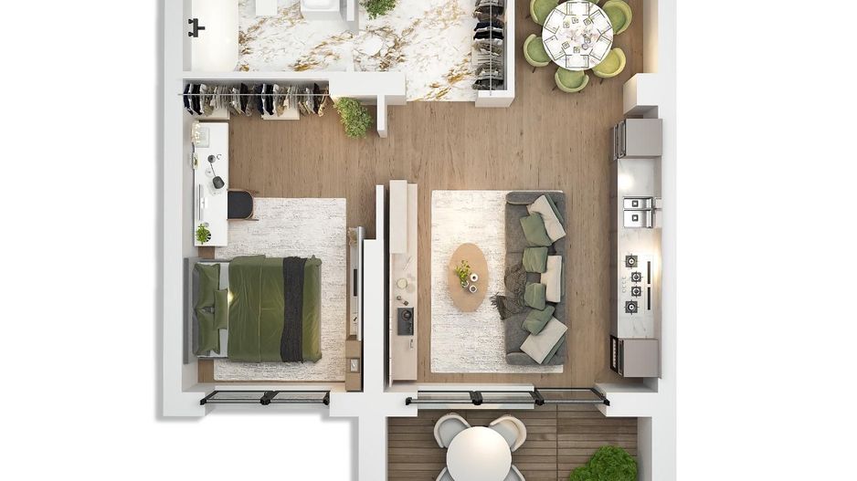 Apartament 2 camere | Proiect Nou | Iancu Nicolae - Poză 2