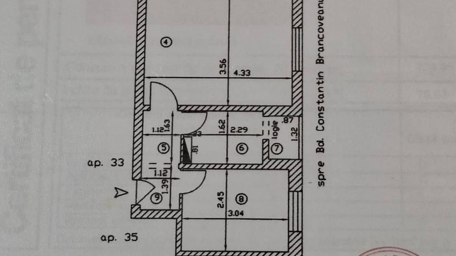 Apartament cu trei camere, Brancoveanu-Luica, 87.000€ - Poză 15