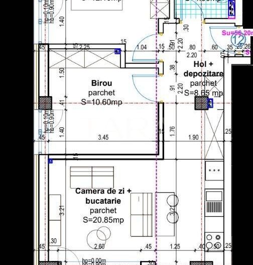 Apartament 3 camere, 56 mp – Baciu, ansamblu cu spații verzi - Poză 2