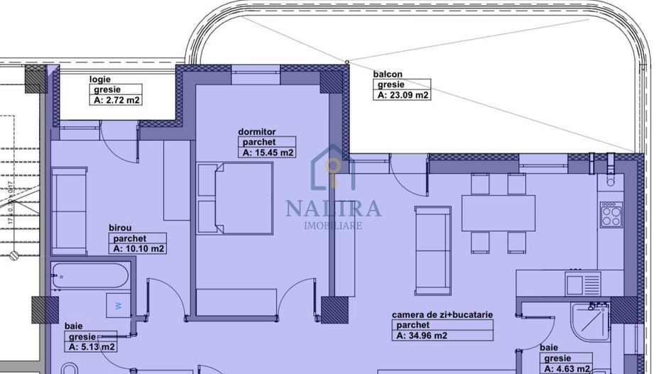 Apartament 3 camere de vanzare - Lupului bloc nou - Poză 8