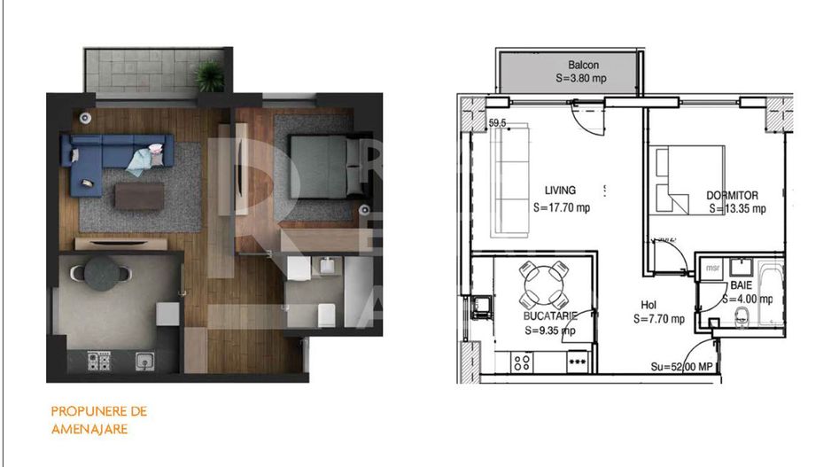 Apartament 2 camere – Berceni  | Compartimentare eficientă | Sector 4 - Poză 2