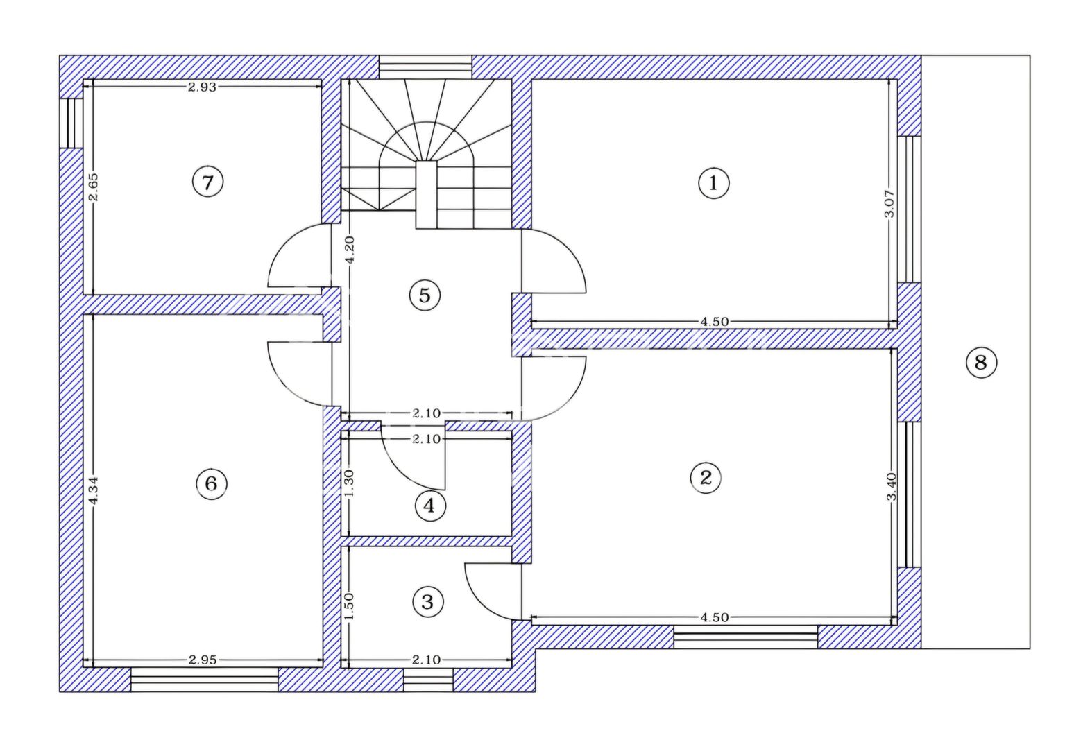 Casa Individuala cu 450 mp de curte si Carport, in Poplaca - Poză 12