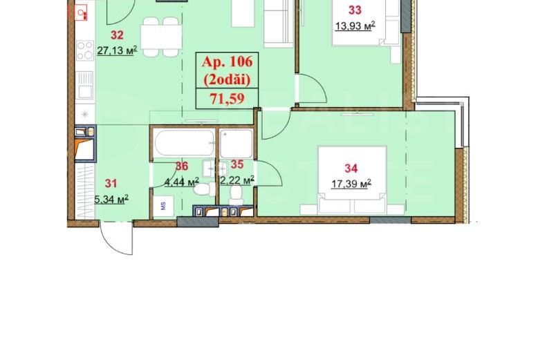 Apartament cu 2 dormitoare + living | Solomon Durlești Residence - Poză 5