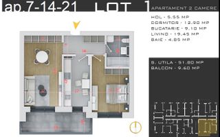 AP. 2CAM+50% DISCOUNT LOCUL DE PARCARE / COMPLEX 3 BLOCURI P+3! - Poză 1