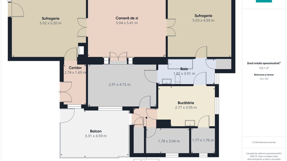Apartament 3 camere  – Central Arad - Poză 8