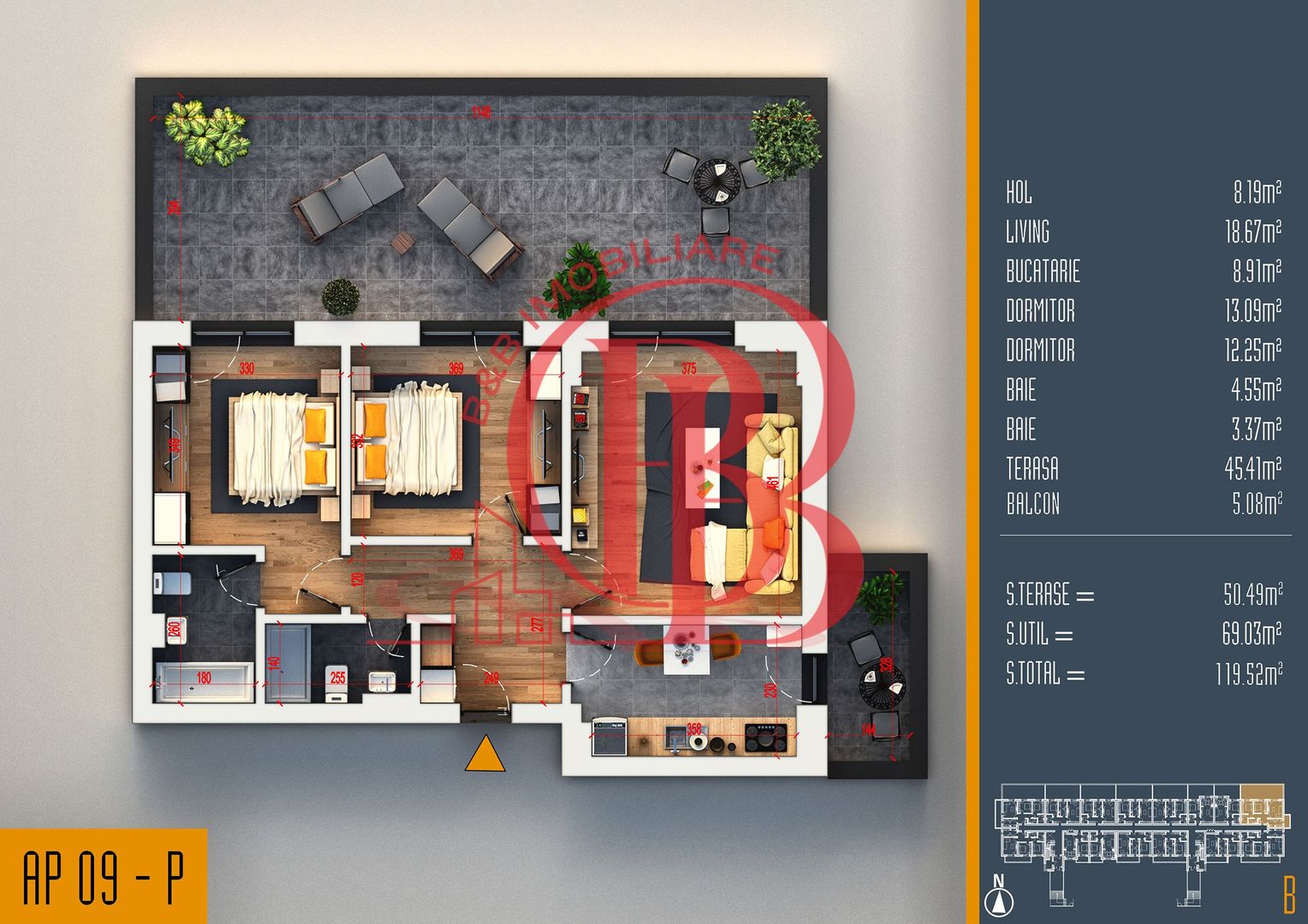 Oferta Lansare 3 camere proiect nou Pallady - Schiță 7