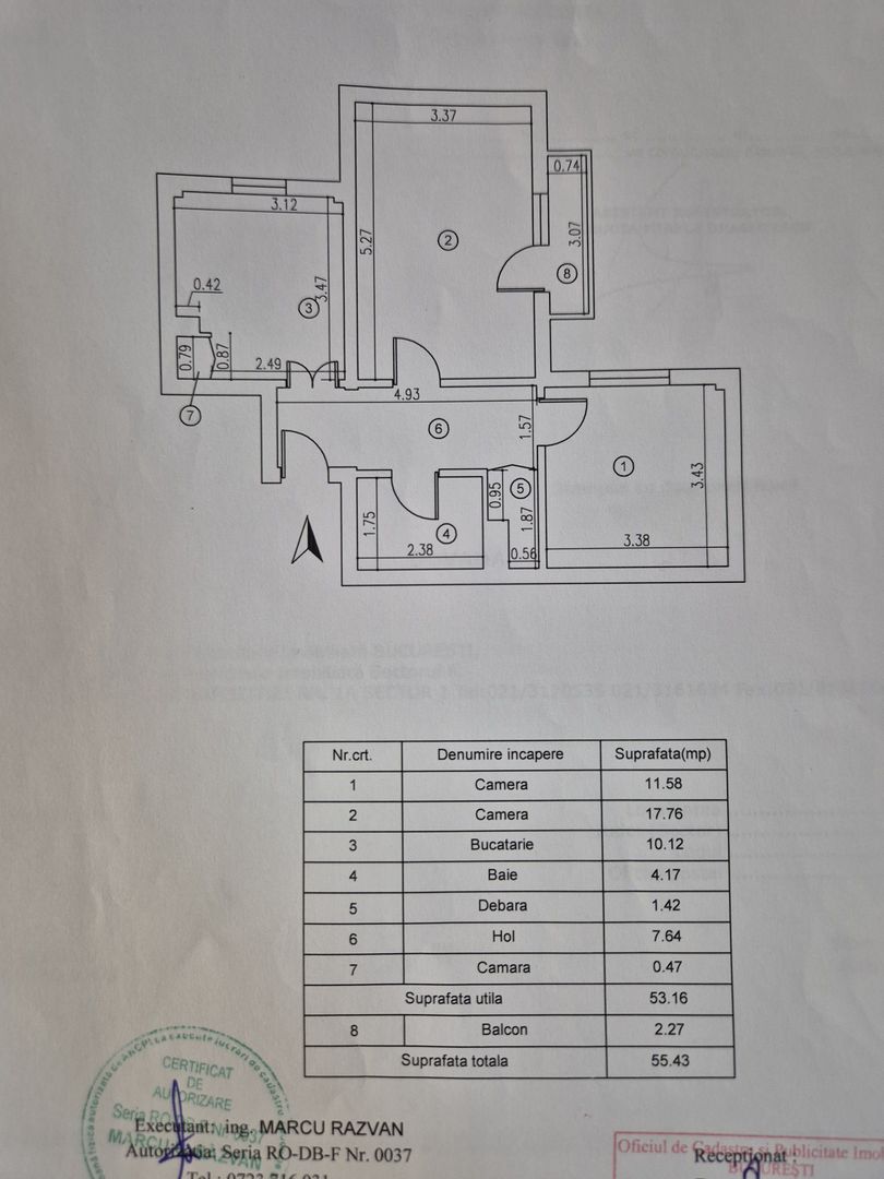 Apartament 2 camere decomandat – Drumul Taberei | 56 mp | Etaj 3 | Bloc 1982 - Poză 8