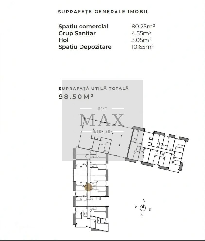 Spațiu comercial de vânzare Mărăști Fabricii 98.5 mp - Poză 2