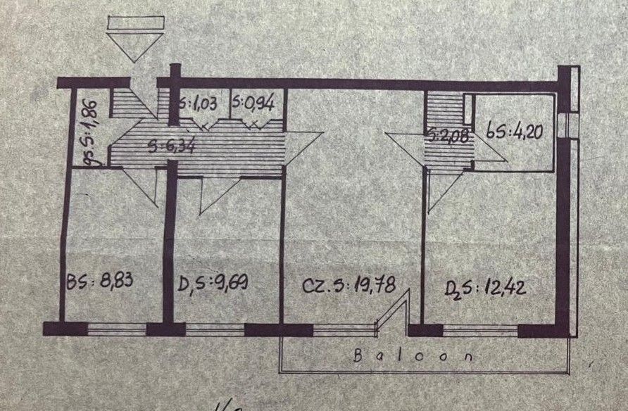 Metrou Gorjului-Militari,  2 bai, 1984, bloc monolit/grinzi-76mp - Poză 9
