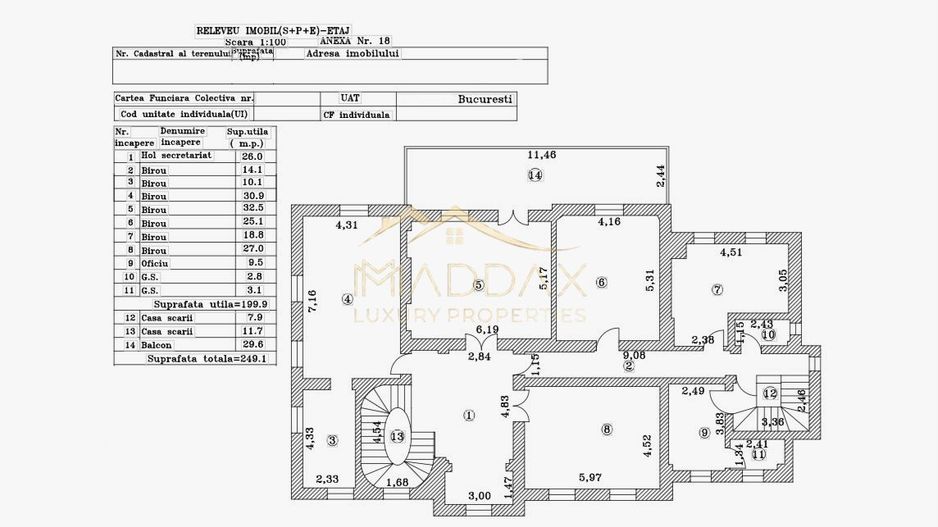 Masterpiece Heritage Villa***18 rooms//DOWNTOWN BUCHAREST - Poză 32