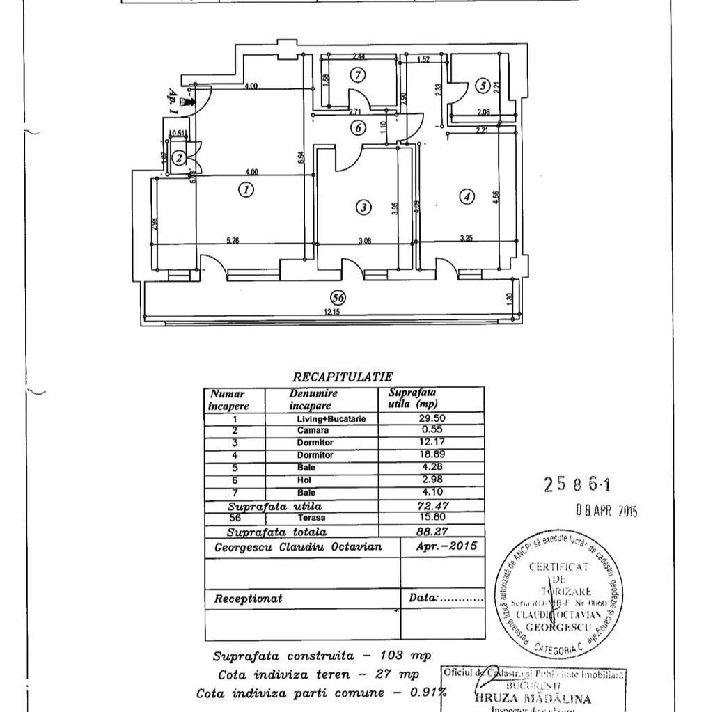 3 CAMERE | BANEASA - Schiță 15