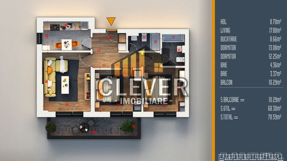 Apartament 3 camere Th. Pallady Sector 3 Parcare Inclusa - Poză 2