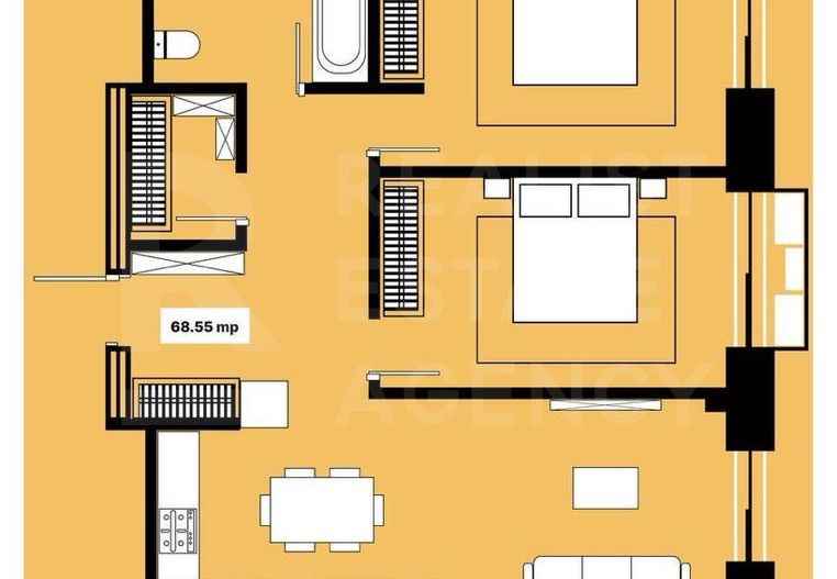 Vânzare, apartament cu 2 camere+living, bd. Renaşterii Naţionale - Poză 3