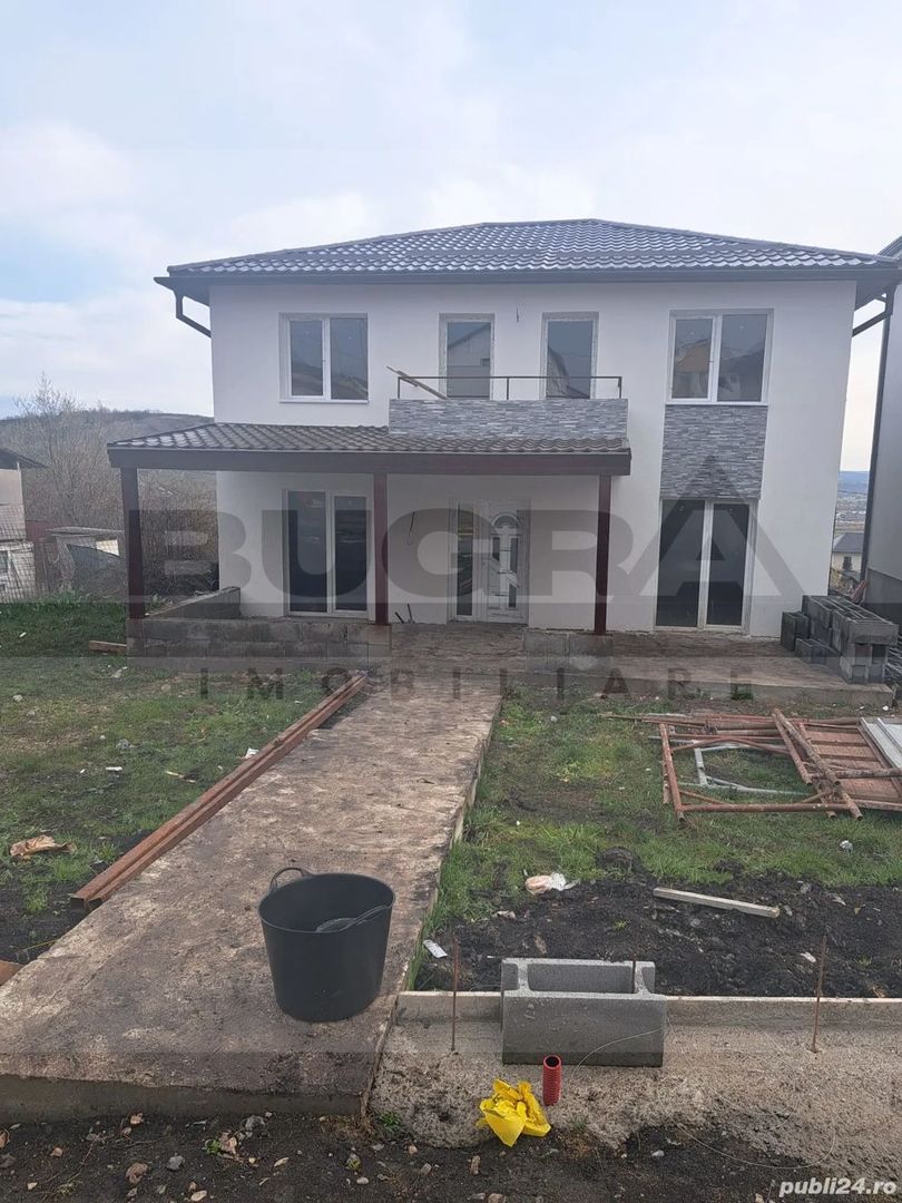 Casa moderna de 150mp, teren 400mp, semifinisata, Apahida - Poză 3