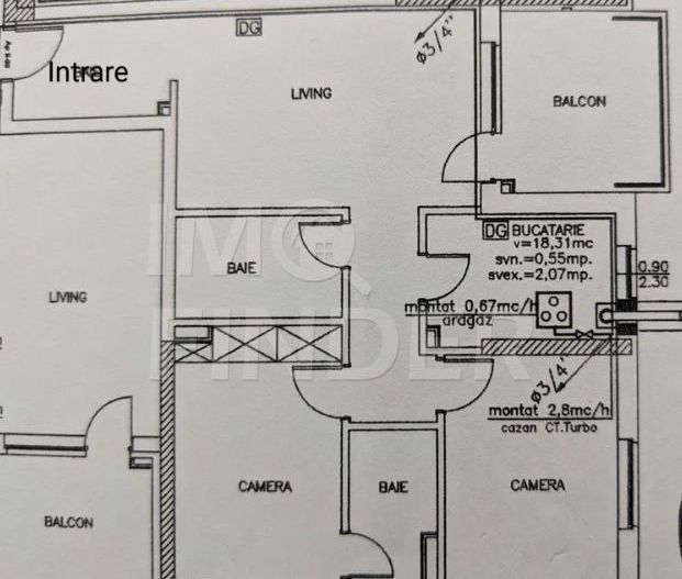 Apartament 3 camere 77 mp, parcare, Buna Ziua - Poză 7