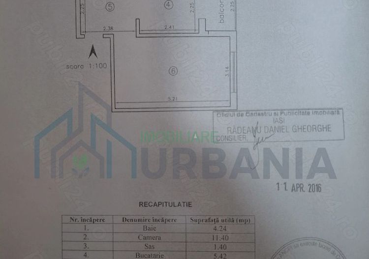 Apartament 2 camere de vanzare, Iasi, Dacia, str. Tabacului nr. 51, bl. Y6, ap. 9 - Poză 3